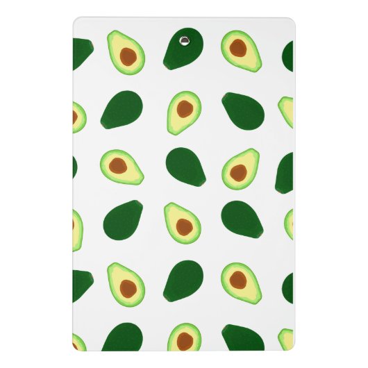 Avocado Muster Print Mini-Zwischenablage Mini Klemmbrett (Rückseite)