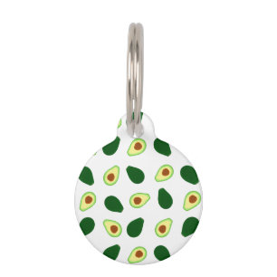 Avocado Muster Print Pet ID Tag Haustiermarke