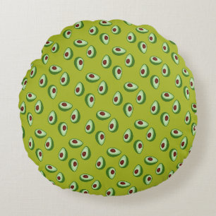 AVOCADO-MUSTER RUNDES KISSEN
