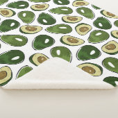 Avocado-Muster Sherpadecke (3/4)