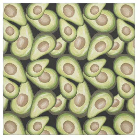 Avocado Muster Sommerfrucht vegan Stoff (Muster)
