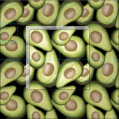 Avocado Muster Sommerfrucht vegan Stoff (Kachel)