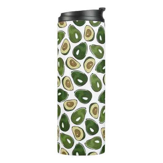 Avocado-Muster Thermosbecher (Nach links gedreht)