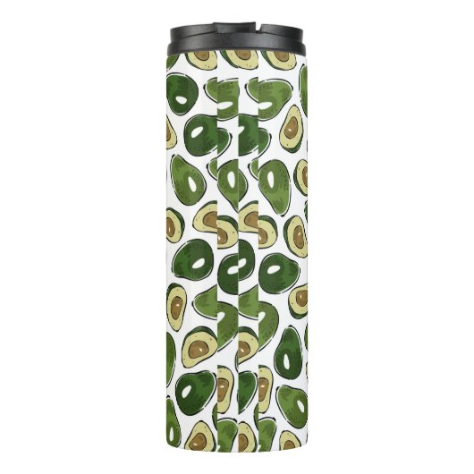 Avocado-Muster Thermosbecher (Rückseite)