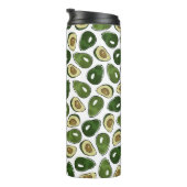 Avocado-Muster Thermosbecher (Nach rechts gedreht)