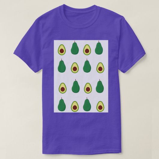 Avocado Muster Weiß 2 T-Shirt (Design vorne)