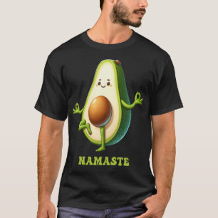 Avocado Namaste Funny Yoga Pose Meditation Grafik T-Shirt
