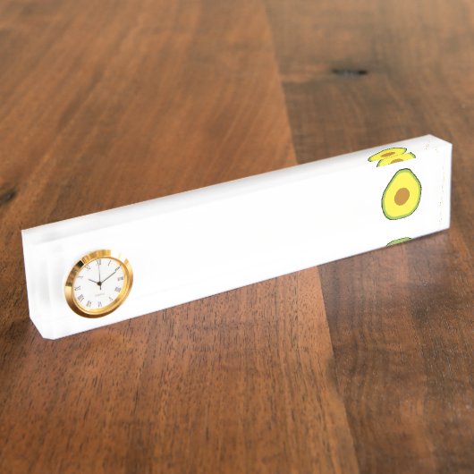 Avocado Namensplakette (Seite)