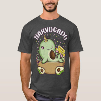 Avocado Narwhal Narvocado Funny Niedlich Food T-Shirt