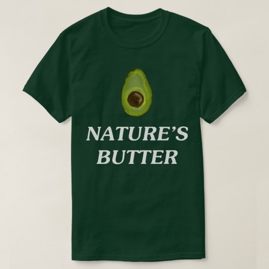 Avocado Natures Butter Avocado Liebhaber T-Shirt (Design vorne)