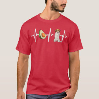 Avocado Nederlandse Kooikerhondje Heartbeat Dog Lo T-Shirt