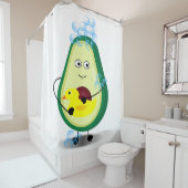 Avocado nehmen eine Dusche Duschvorhang (Beispiel)
