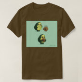 Avocado niedlich 3 T-Shirt (Design vorne)