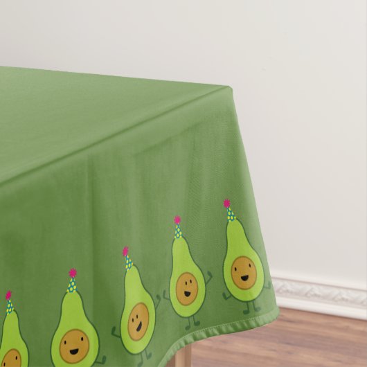 Avocado Niedlich Erster Geburtstag Tischtuch Tischdecke (Beispiel)