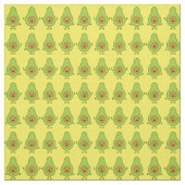 Avocado Niedlich Kids Cartoon Stoff (Muster)