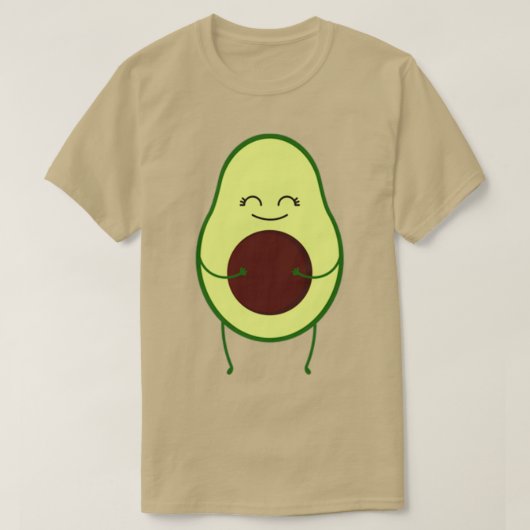 Avocado Niedlich Smile Shirt Classic TShirt (Design vorne)