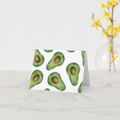 Avocado Note Card Karte (Gelbe Blume)