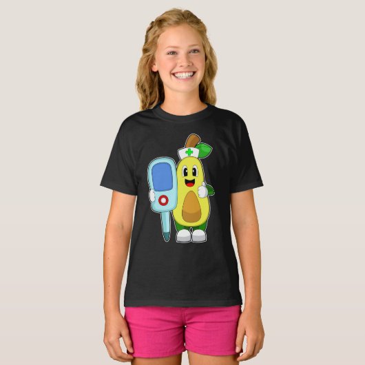 Avocado Nurse Fever thermometer T-Shirt (Vorne ganz)