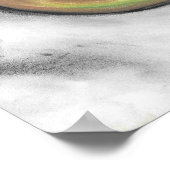 Avocado - Ölpastellöl - Stillleben Leinwand- Poster (Ecke)