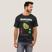 Avocado Organic Vegetable Veganism Vegetarian T-Shirt (Vorne ganz)