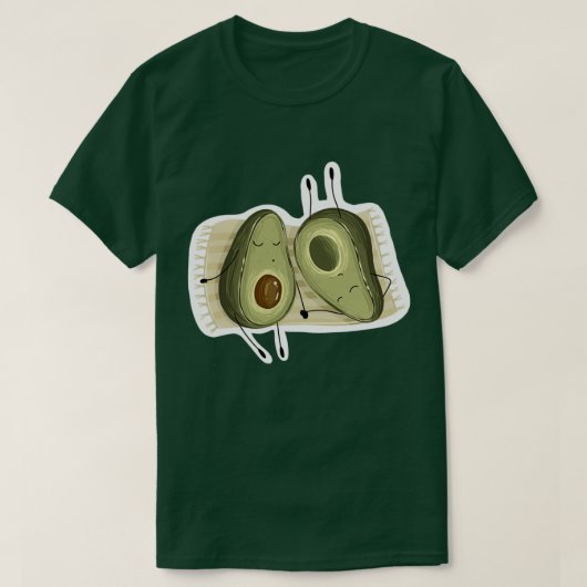 Avocado Paar Classic TShirt (Design vorne)