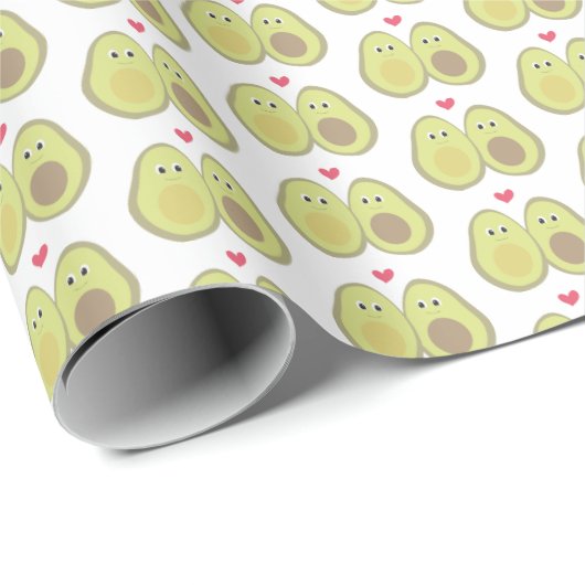 Avocado-Packpapier Geschenkpapier (Rolleneckpunkt)
