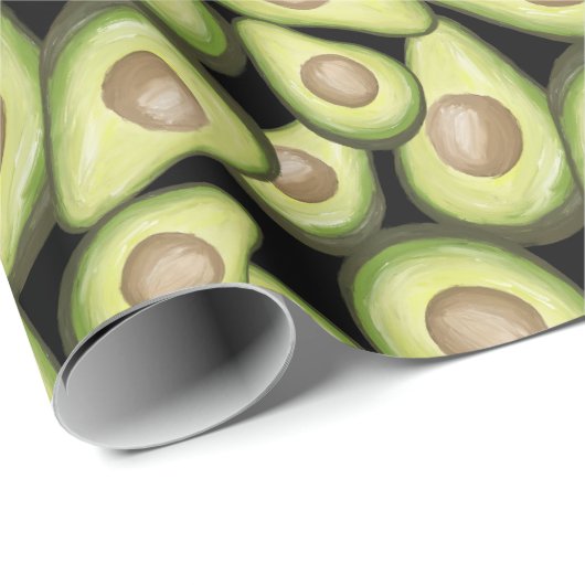 Avocado-Packpapier Geschenkpapier (Rolleneckpunkt)