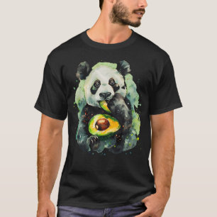 Avocado-Panda-Bär-Aquarell-Kunstwerk Avocado T-Shirt