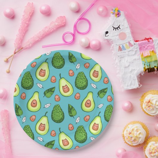 Avocado Papierplatte Pappteller (Party)