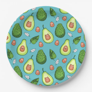 Avocado Papierplatte Pappteller