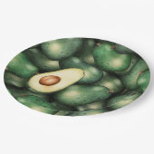 Avocado Pappteller (Schrägansicht)