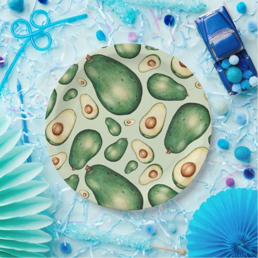 Avocado Pappteller (Party)