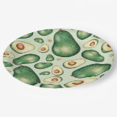 Avocado Pappteller (Schrägansicht)