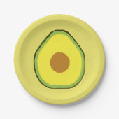 Avocado Pappteller (Vorderseite)