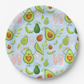 Avocado Pappteller (Vorderseite)