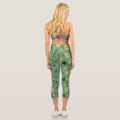Avocado Party Pattern Capri Leggings (Rückseite)