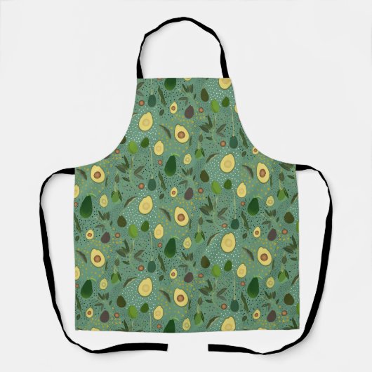 Avocado Party Pattern Schürze (Vorderseite)
