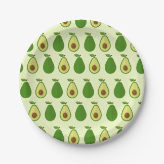Avocado-Party-Teller 7" Pappteller