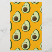 Avocado Pattern Briefpapier (Vorderseite)