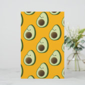 Avocado Pattern Briefpapier (Stehend Vorderseite)