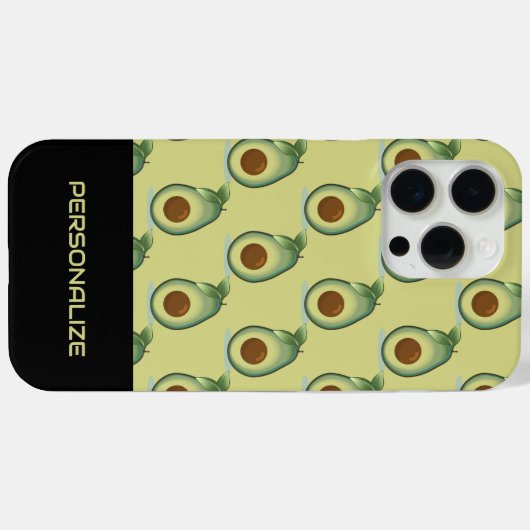 Avocado Pattern Case-Mate iPhone Hülle (Rückseite (Horizontal))