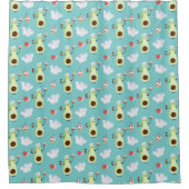 Avocado Pattern Duschvorhang (Vorderseite)
