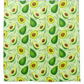 Avocado Pattern Duschvorhang (Vorderseite)