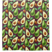 Avocado Pattern Duschvorhang (Vorderseite)