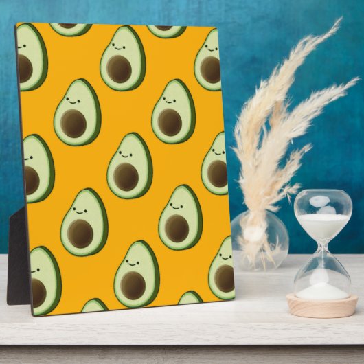 Avocado Pattern Fotoplatte (Seite)