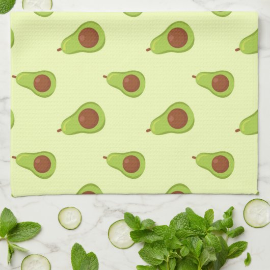 Avocado Pattern Geschirrtuch (Gefaltet)