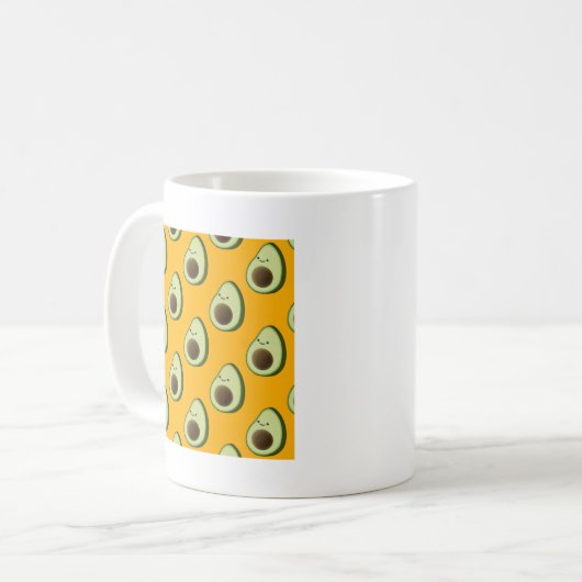 Avocado Pattern Kaffeetasse (Vorderseite Links)
