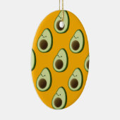 Avocado Pattern Keramik Ornament (Rechts)