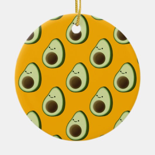 Avocado Pattern Keramikornament (Vorne)