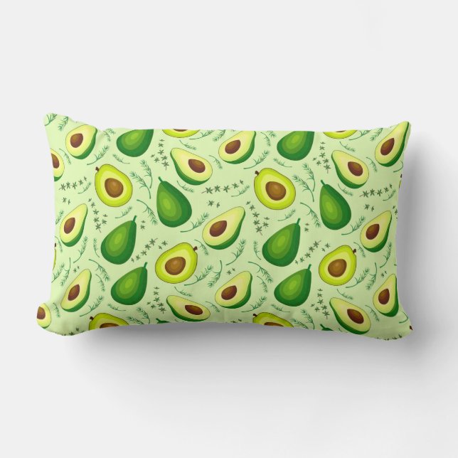 Avocado Pattern Lendenkissen (Vorderseite)